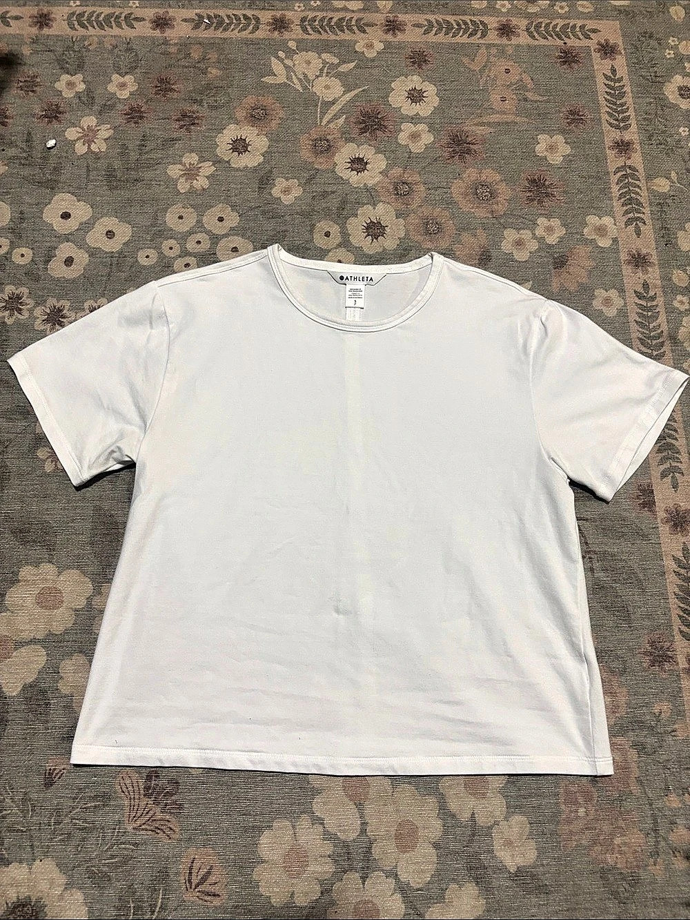 Athleta Short Sleeve Tee in White Size XS Like New